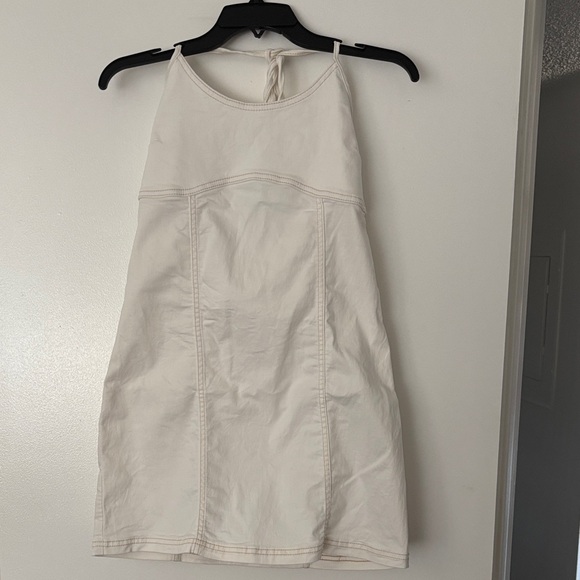aerie Dresses & Skirts - Aerie Cream Halter Mini Dress